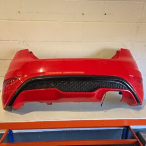 Ford Fiesta St180 Race Red Rear Bumper With Diffuser 2013-2017 With Sensors