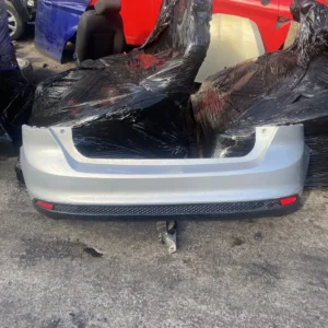 Alternative view of FORD FOCUS MK3 2011-2015 SILVER REAR BUMPER COMPLETE NOT MINT USED WITH MARKS